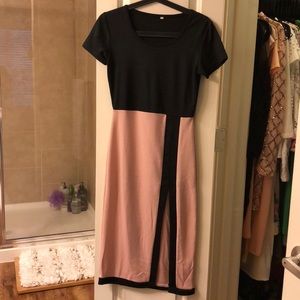 bodycon dress with side slit